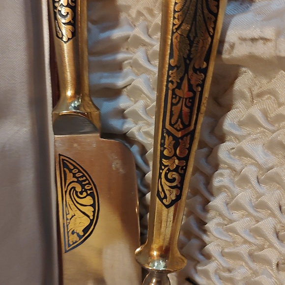 2 Piece Toledo Steel Carving Set  1950's - Picture 2 of 7